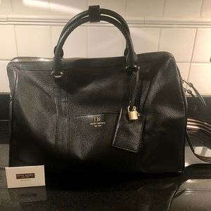 Henri Bendel Noho leather overnight bag